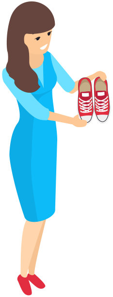 女售货员提供选择图片下载