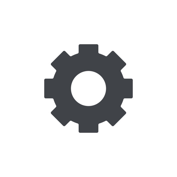 齿轮图标简单的实心齿轮图片下载