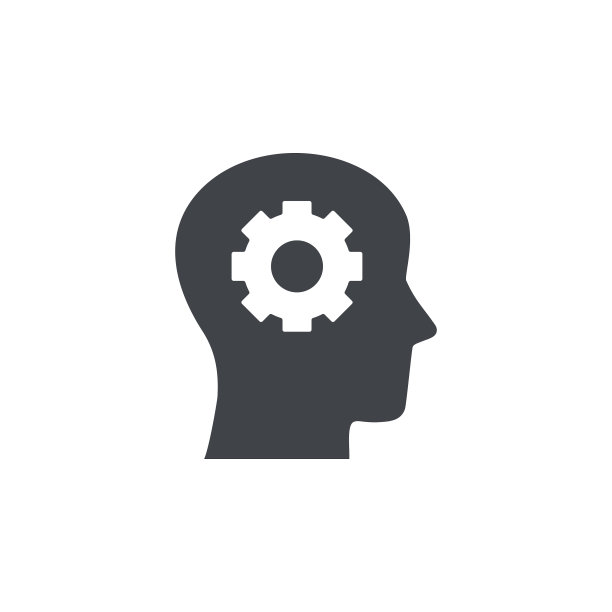 带有齿轮图标的人头图片下载