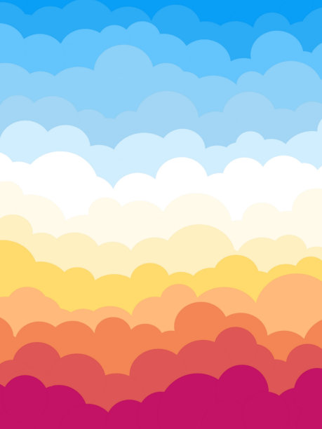 彩色的云模式图片下载