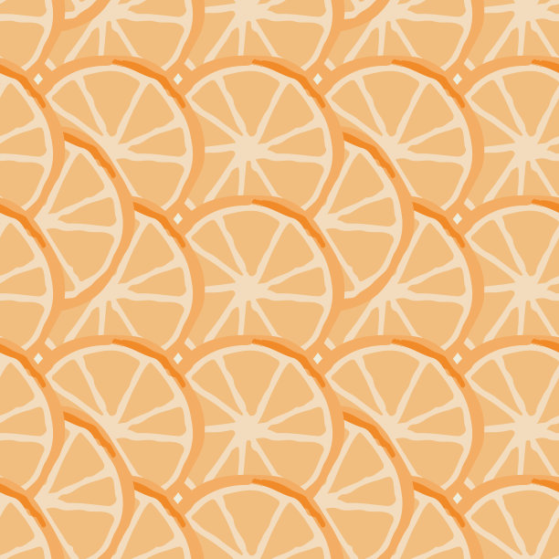 夏天无缝图案与切橙图片下载