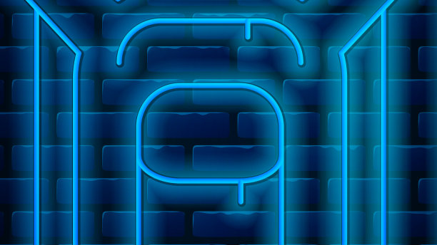 发光的霓虹灯行徒步背包图标孤立上图片下载