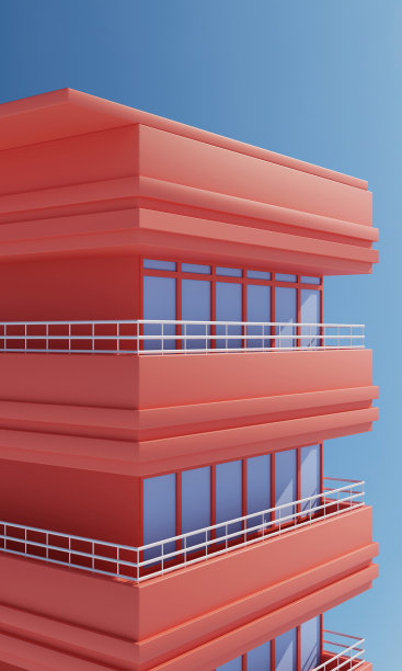 极简主义的现代新公寓楼图片下载