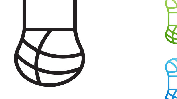 黑色线纱图标孤立在白色背景图片下载