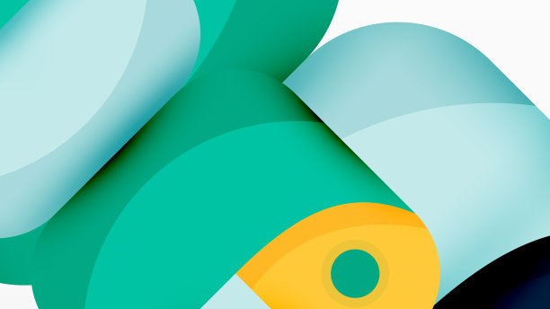 创意几何壁纸圆形箭头形状图片下载