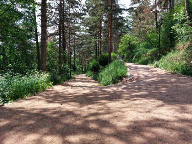 基斯洛沃茨克城市公园的小路图片下载