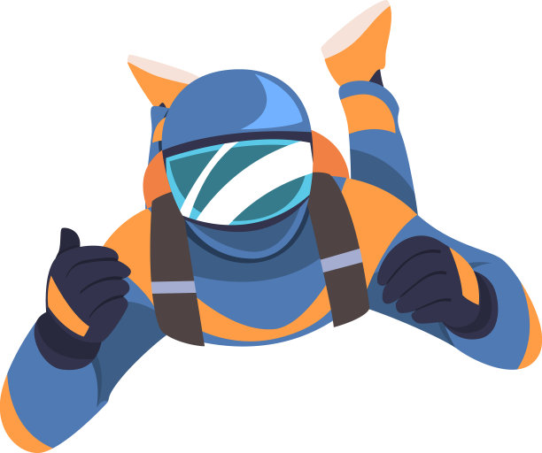 男子跳伞和自由落体在跳伞图片下载