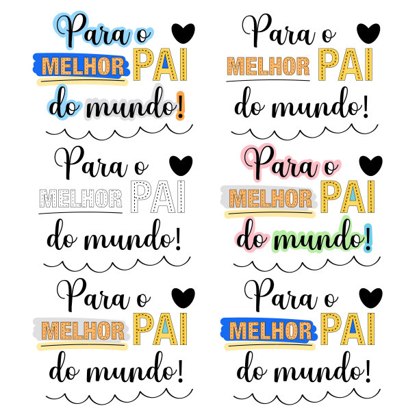 献给世界上最好的父亲——葡萄牙语中装饰性的短语图片下载
