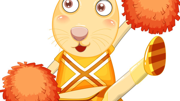 啦啦队兔卡通人物图片下载