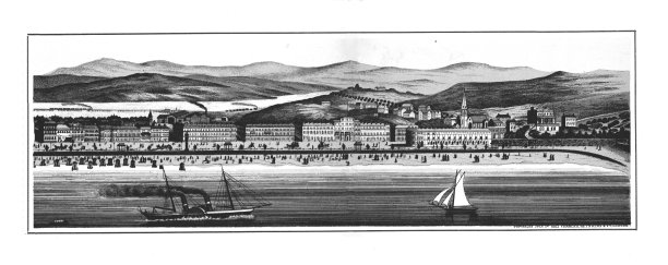 从海湾俯瞰韦茅斯海滩和海滨的全景;韦茅斯观点专辑1893图片下载