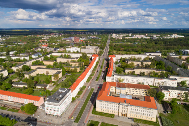 德国勃兰登堡艾森休滕施塔特鸟瞰图图片下载