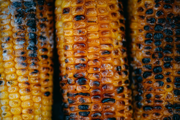 特写烤玉米图片下载