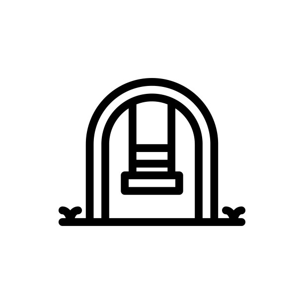 摇摆矢量轮廓图标。EPS 10文件公园和自然符号图片下载