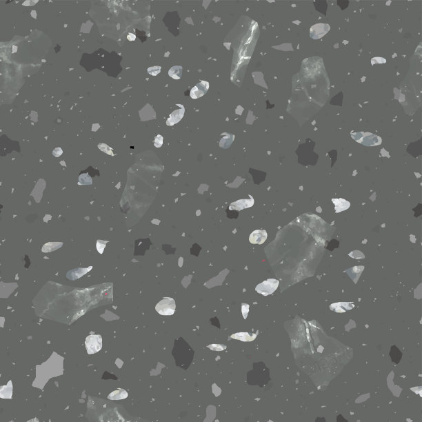 水磨石地板无缝图案与天然石材元素向量镶嵌图片下载