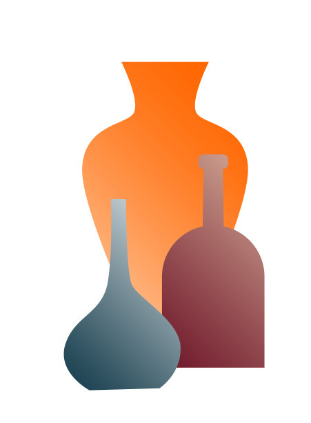 渐变纹理花瓶剪影极简复古简单图标图案背景设计图片下载