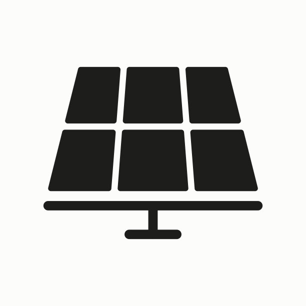 太阳能电池线图标。绿色能源，电力，电站，清洁环境，可再生资源，关心自然，生态，植物，阳光。生态学的概念。矢量线图标广告图片下载