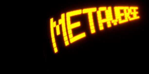 弯曲照明元宇宙文本图片下载