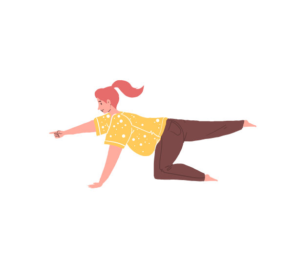 扁平化卡通女性人物怀孕历程图片下载