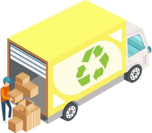 运输服务和货车装载机装载图片下载