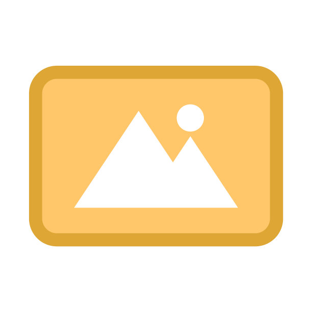 橙色照片图标网页设计图片下载