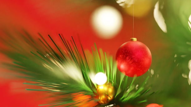 3 d演示。圣诞树饰品的图像。装饰品。图片下载