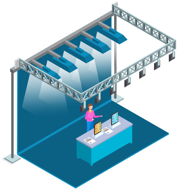 主持新产品展示的女性图片下载