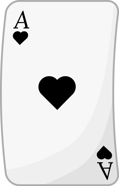 黑心的王牌半平色元素图片下载