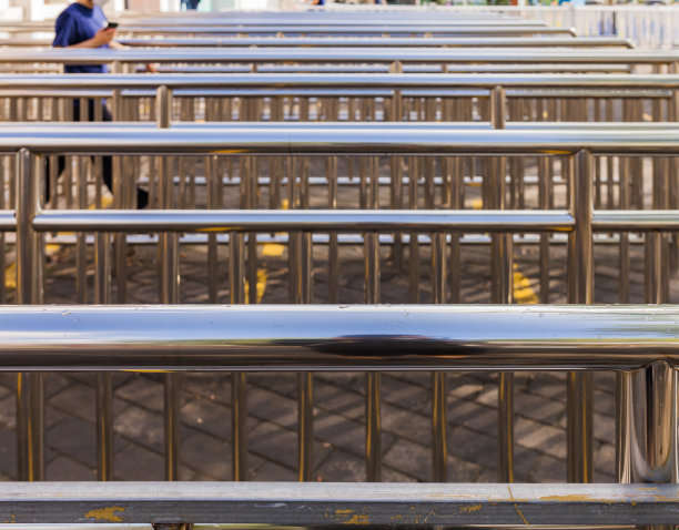 不锈钢栏杆，排队等候图片下载