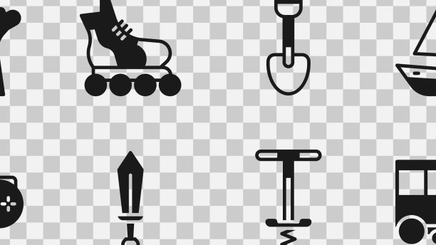 集回旋镖玩具火车船积木图片下载