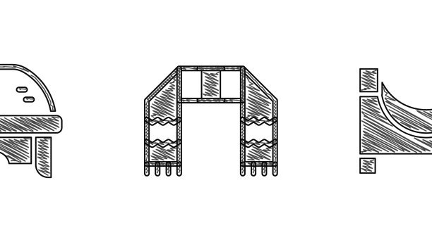 设置冬季围巾冰球目标冬季两项步枪图片下载