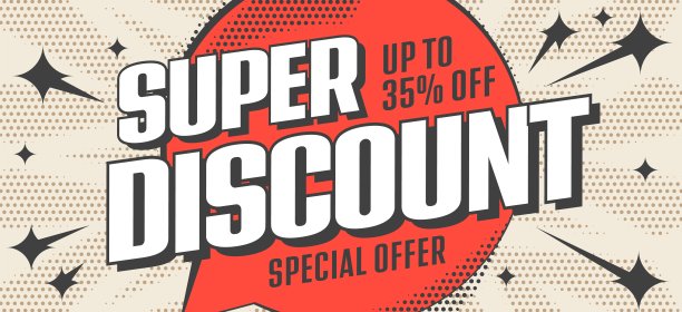 横幅广告超级折扣高达35%图片下载