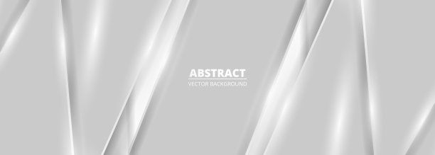 宽豪华抽象背景与银色梯度线和阴影。图片下载