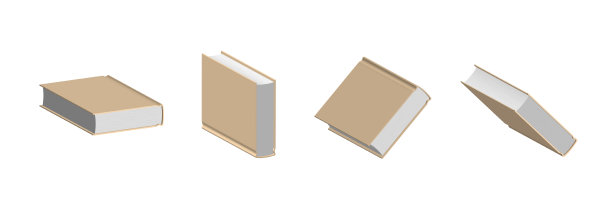 一套封闭的蓝色书籍在不同的位置供书店使用图片下载