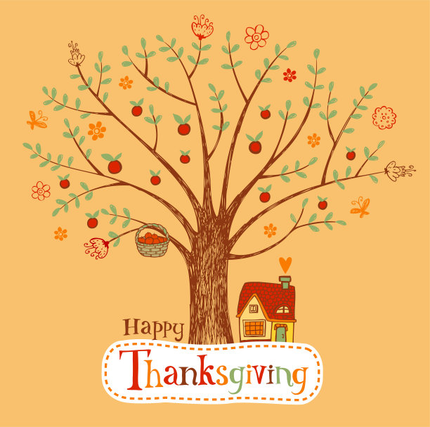 感恩节贺卡图片下载