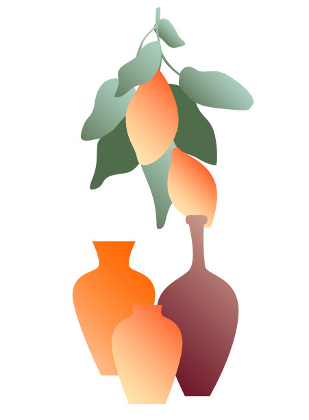 渐变纹理花瓶剪影极简复古简单图标图案背景设计图片下载