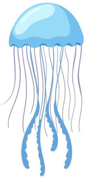 卡通造型的水母图片下载