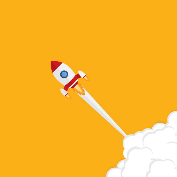 火箭插图及创业复制空间。-火箭图形还代表了勇气、进取、自信、信念、无畏、大胆、图片下载