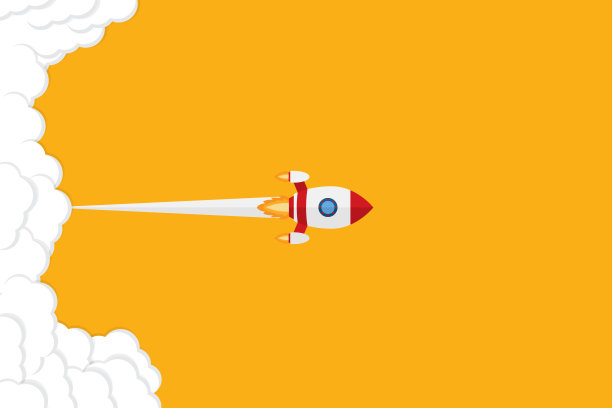 火箭插图及创业复制空间。-火箭图形还代表了勇气、进取、自信、信念、无畏、大胆、图片下载