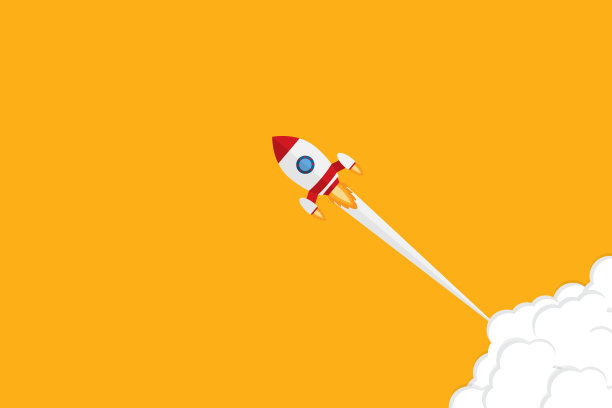 火箭插图及创业复制空间。-火箭图形还代表了勇气、进取、自信、信念、无畏、大胆、图片下载