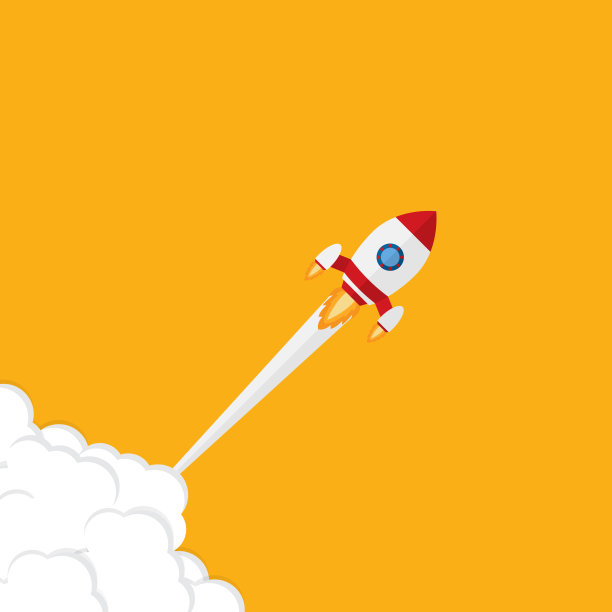 火箭插图及创业复制空间。-火箭图形还代表了勇气、进取、自信、信念、无畏、大胆、图片下载