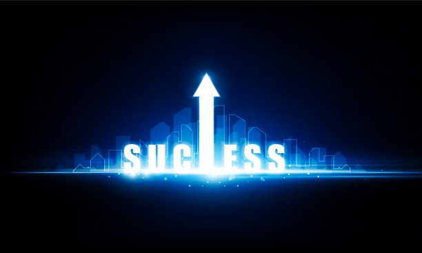 摘要超级英雄向上箭头钥匙开门亮出成功背景高科通讯理念创新背景，矢量设计图片下载