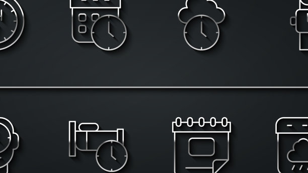 设置线时钟24小时腕表日历图片下载