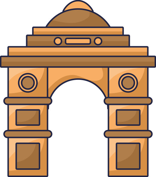 印度宫殿的门图片下载