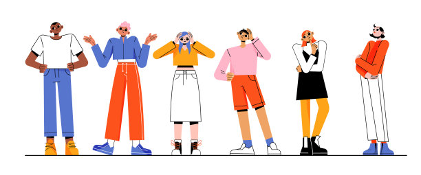 多元迷茫的人怀疑思考图片下载