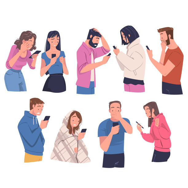 人们用小玩意阅读令人震惊的内容图片下载