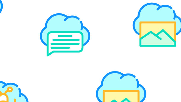 云服务存储集合图标集图片下载
