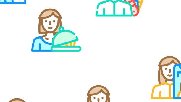 女性职业无缝格局图片下载