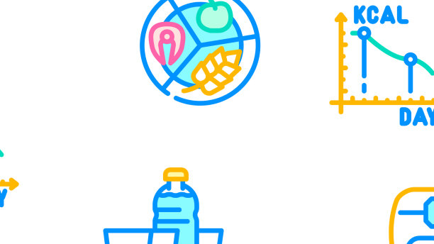 减肥产品和模具无缝图案图片下载