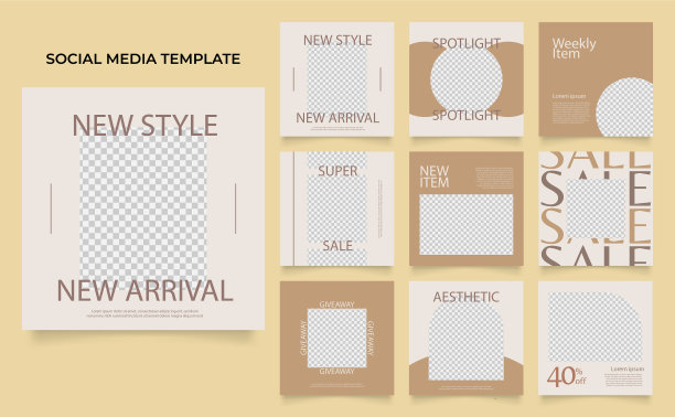 社交媒体模板横幅时尚销售图片下载