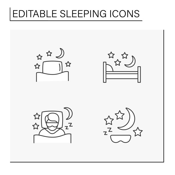 睡眠线图标设置图片下载